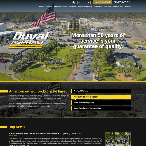 Duval Asphalt's home page